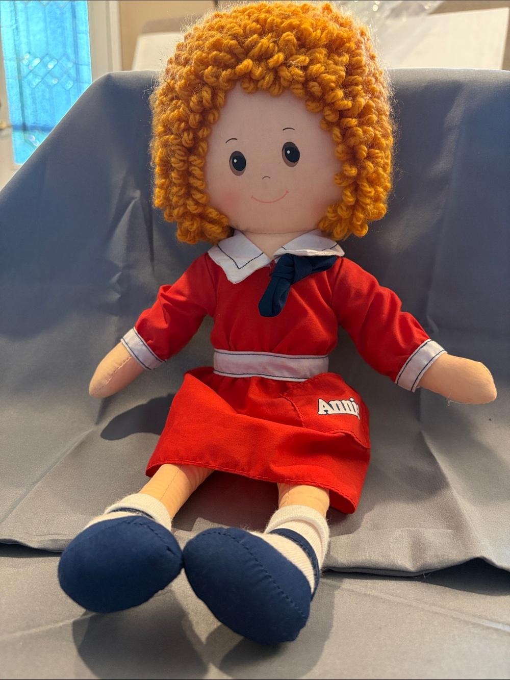 Little Orphan Annie Knickerbocker Vintage 1982 Stuffed Doll w/o Sandy the Dog
